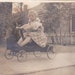 RESERVED for Rickster -Little Girl in Wagon Vintage Photograph (OO)