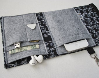 Nerd Herder gadget wallet in Qwerty for iPhone 5, Android, smartphone