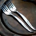 Custom DESSERT FORKS - Bridal Pair for Your Wedding Cake Cutting - Handmade by Sycamore Hill