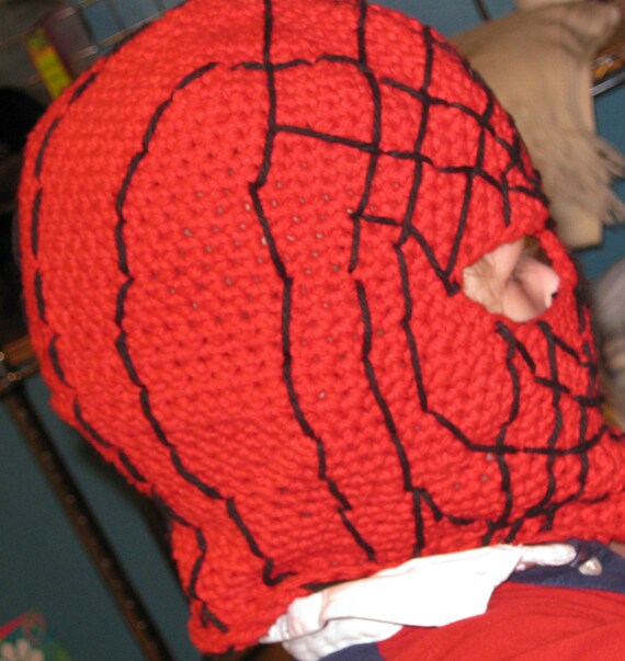 Crochet Pattern Spider-man mask, balaclava, hood, face ...
