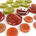 Yellow and Orange vintage buttons - 22