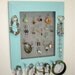 Jewelry Holder Organizer Glass Swirl Knobs.