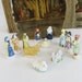 Vintage FRENCH Nativity Set - 12 pieces - CHRISTMAS - Miniature Figurines - Highly Collectible