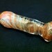 Glass Pipe Inside Out Silver Fumed Stripe With Red Exotic Frit Corkscrew Color Changing Tobacco Spoon Pipe