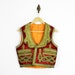 gypsy vest / embroidered velvet mirror embellished cropped vest