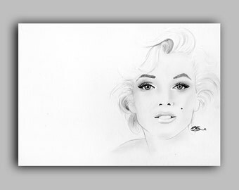 Marilyn Monroe Print 5" x 7" - Paint the Moment