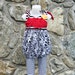 Black and White Upcycled Tank Tunic size 3