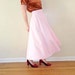 Pink Skirt Long Circle Skirt Pastel 1970s Maxi XS SALE