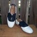 Vintage Saddle Shoes - Black and White Leather - Womens US Size 10.5 - Mens US Size 9 - Excellent Condition - Priority Shipping