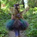 Woodland Fairy Costume - SEWN tutu set - tutu, halo, wand & woodland fairy wings