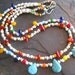 SALE Ethnic African Bead Necklace, Tribal Necklace, Turquoise Necklace, Ethnic Jewelry