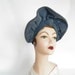 1930s halo hat, clamshell turban
