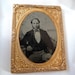Ambrotype Photograph Victorian Gentleman Embossed Frame