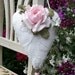 Romantic Chenille Heart Rose Hanging Sachet