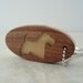Scottish Terrier Scottie Dog Key Chain Wood Scroll Saw Keychain Walnut Hand Cut