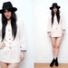 Pink Navy Nautical Gold Anchor Military Dress Pea Coat Blazer
