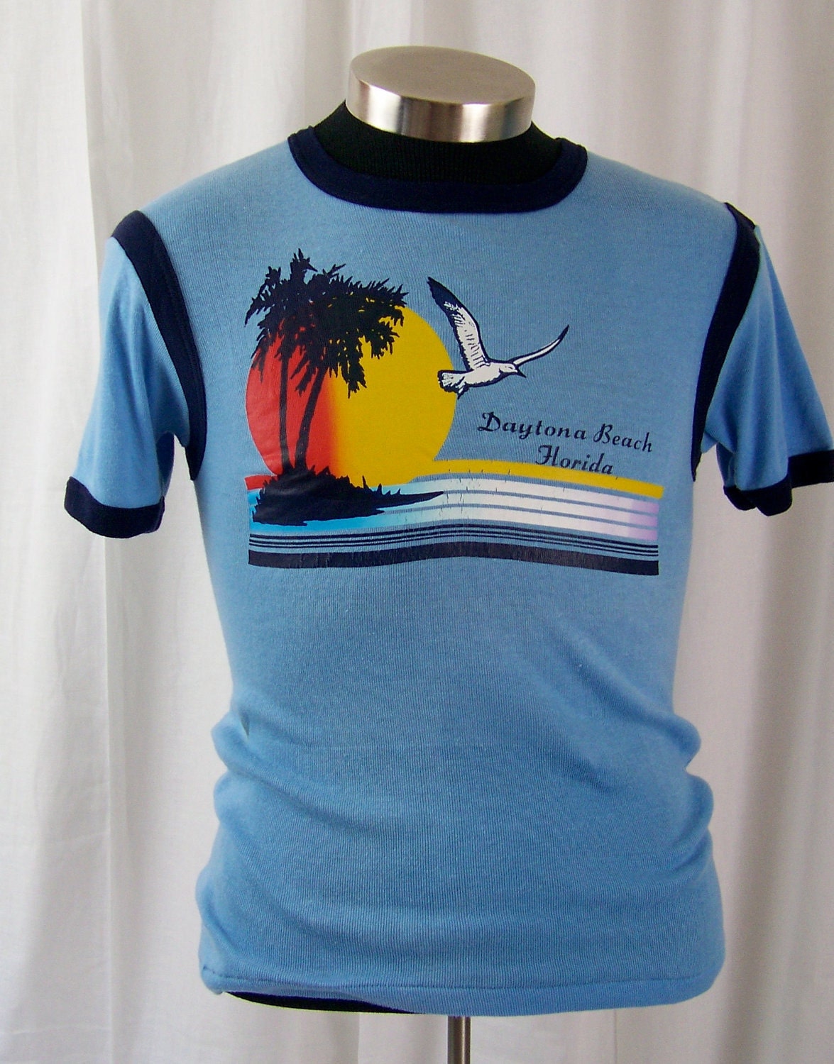 Vintage 1970s Daytona Beach surf T shirt