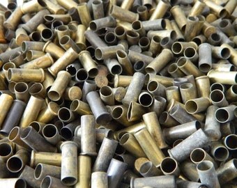50 Rustic Brass Bullet Shells for Altered Art Jewelry Crafts