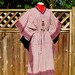 Vintage Ethnic India Cotton HIPPIE Caftan Dress OS