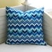 Jonathan Adler for Kravet Wabash Flamestitch in Aquamarine Pillow Cover