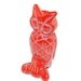 Carved Red Jasper Owl Figurine J16B6971