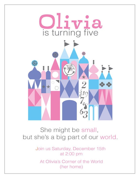 A Small World Invitations 9