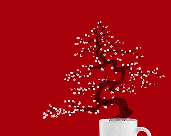 Bonsai Coffee art print