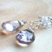 Dangling Pink Amethyst Earrings Sterling Silver Pink Gemstone Jewelry, Wire Wrapped