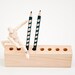 Wood Pencil Holder Desk Organizer Wood Pen Holder BUSY CLAIRE