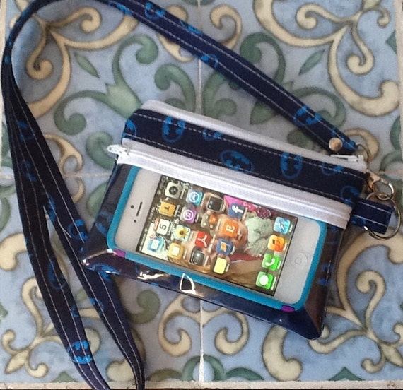 Items similar to ID Zipper Pouch - ID holder - Lanyard - Pouch - ID - Badge - iPhone case ...