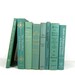 Instant book collection Aqua Turquoise Vintage Decorative Books for Wedding Decor and Photo Prop