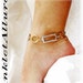 Vintage Large Link Gold Gypsy Slave Anklet Elegant Tribal Silver Ankle Bracelet