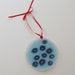 Petri Dish Ornament H10: Blue Viruses