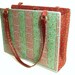 Book Purse, vintage book, sixties, recycled book purse, bold graphics, pink, teal blue