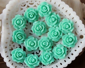 50% off - 10 pcs Wholesale Beautiful Colorful Flower Resin Cabochon - 10mm -(CAB-AX-56)