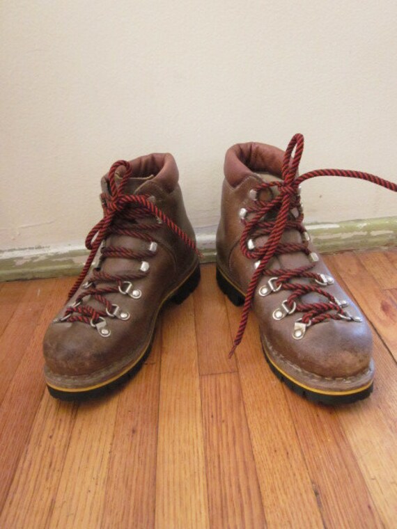 Raichle Leather Hiking / Camping Boots by VintageChronogram
