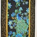 Peacock Wall Hanging or Table Runner Quilted fabric from Timeless Treasure Plume Fabric Line