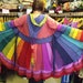 Upcycled Rainbow Faery Coat With Elf Hood plus size