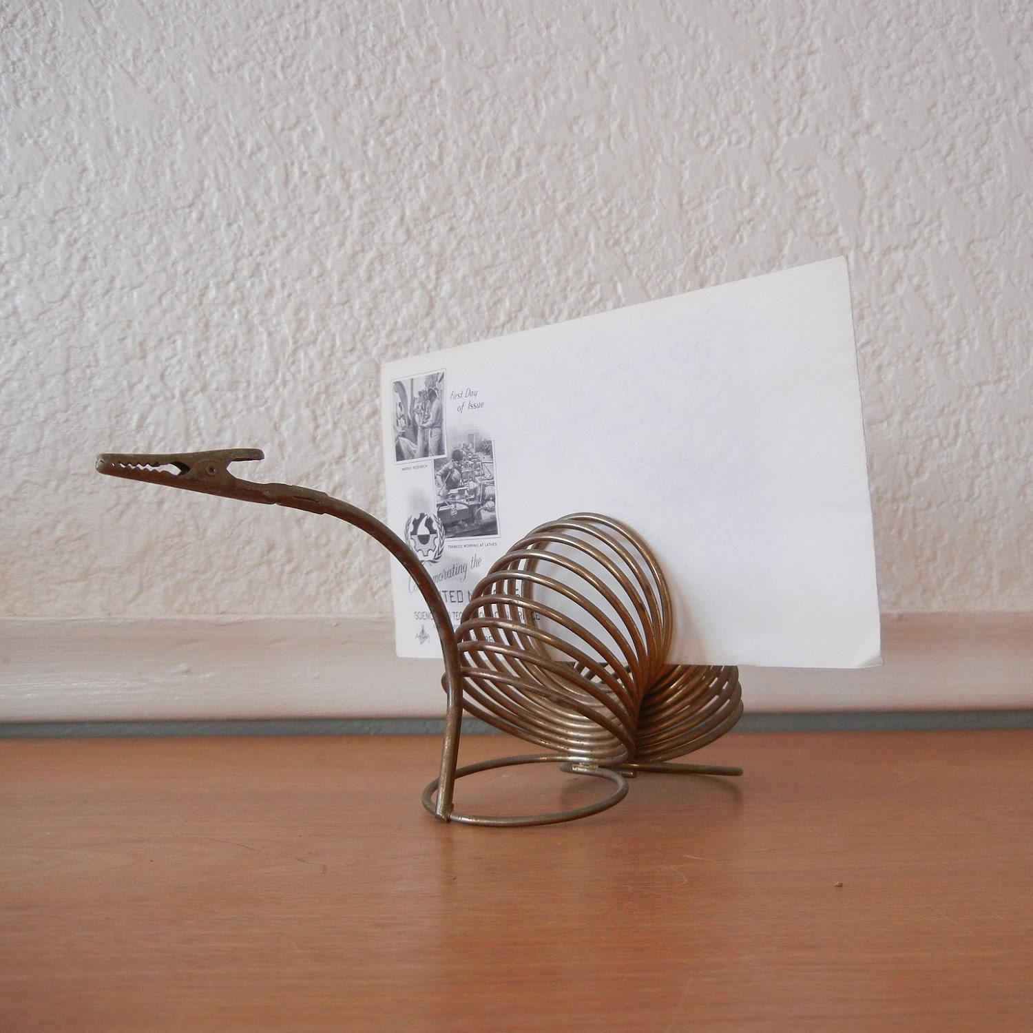 Vintage Metal Mail Holder Letter Sorter Photo by nellsvintagehouse