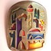 Israel silver and enamel brooch with modernist street scape-reserved for Abraham