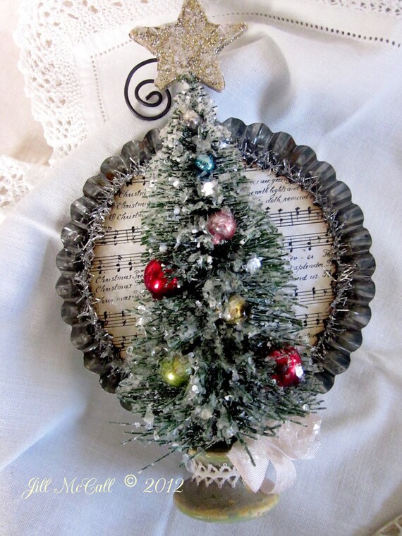 O Christmas Tree Bottle Brush Tree Ornament