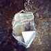 Large Hand Wrapped Crystal Quartz Necklace on Double Chain