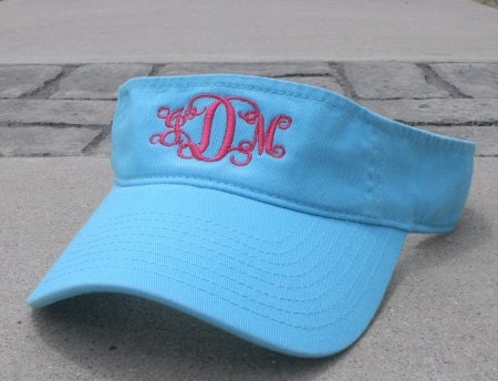 Personalized Monogrammed Sun Visor. MANY by southernmonograms