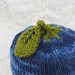 Blueberry Hat - Soft Hand Knit - Baby size - Ready to Ship