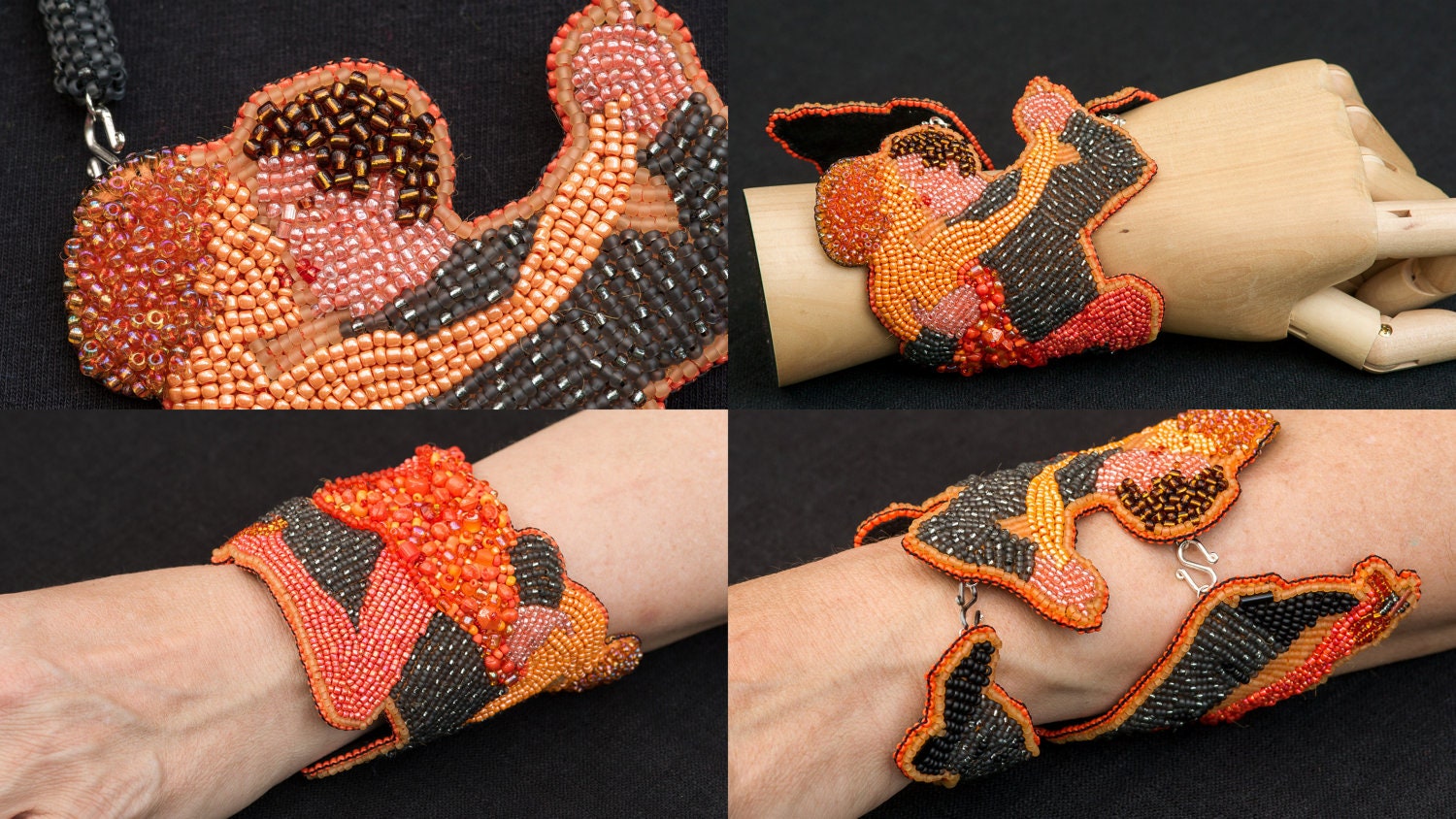 TANGO TANGERINE bracelet necklace set 2nd place in the EBW