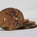 brindle - spalted yellow birch buttons - really big buttons