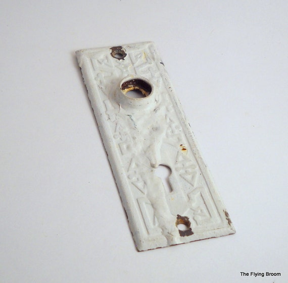 Antique Keyhole Face Plate Vintage Door Knob by TheFlyingBroom