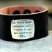 Unisex Quote Leather Cuff, Men Bracelet, Autumn, Create Own Quote, Graduation Bracelet, Personalized Ski JEwelry, Inspirational, Mountain