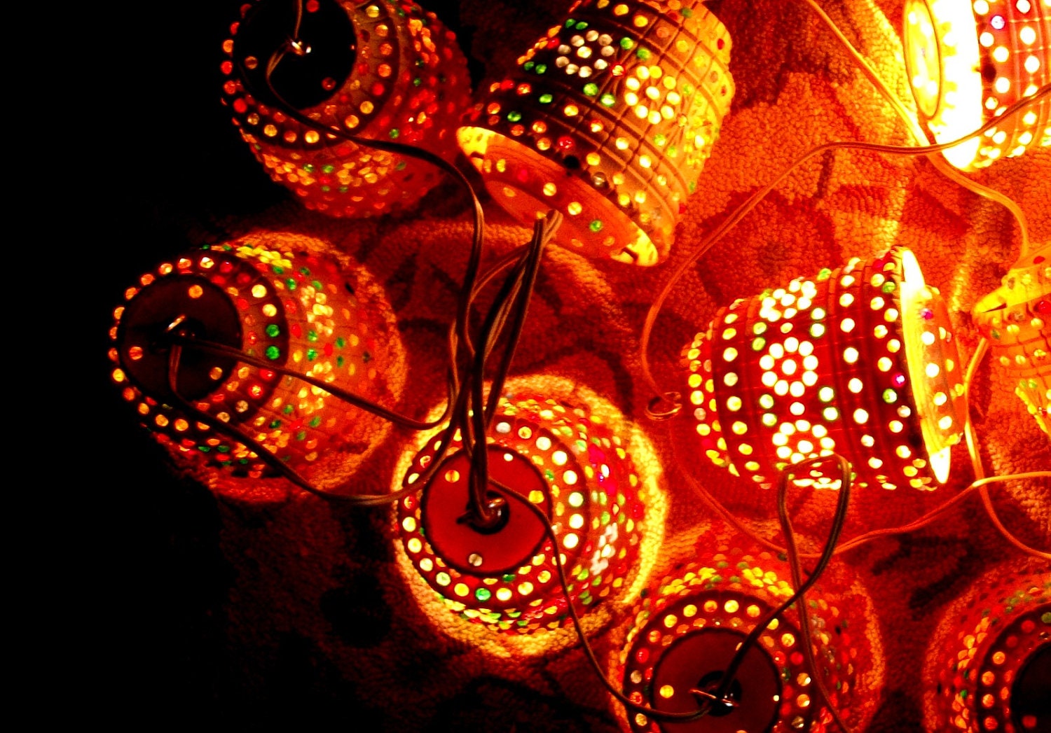 Vintage Lawnware Patio Party Lights