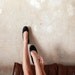 custom listing for Jennifer.......black urban leather ballet flats